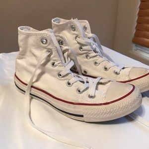 High top white Converse